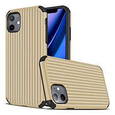 Silicone Candy Rubber TPU Line Soft Case Cover Z01 for Apple iPhone 11 Gold