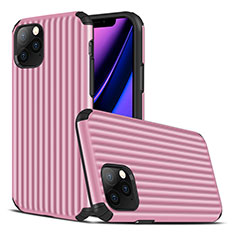 Silicone Candy Rubber TPU Line Soft Case Cover Z01 for Apple iPhone 11 Pro Max Pink