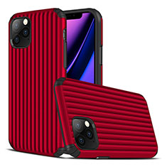 Silicone Candy Rubber TPU Line Soft Case Cover Z01 for Apple iPhone 11 Pro Red