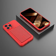 Silicone Candy Rubber TPU Soft Case Cover KC1 for Apple iPhone 14 Pro Max Red