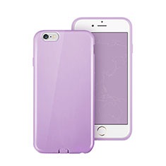 Silicone Candy Rubber TPU Soft Case for Apple iPhone 6 Plus Purple