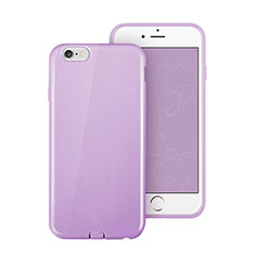 Silicone Candy Rubber TPU Soft Case for Apple iPhone 6 Purple