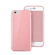 Silicone Candy Rubber TPU Soft Case for Apple iPhone 6S Pink