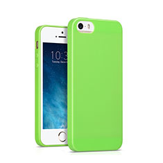 Silicone Candy Rubber TPU Soft Case for Apple iPhone SE Green