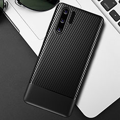 Silicone Candy Rubber TPU Twill Soft Case B03 for Huawei P30 Pro Black