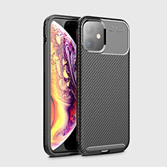 Silicone Candy Rubber TPU Twill Soft Case Cover for Apple iPhone 11 Black