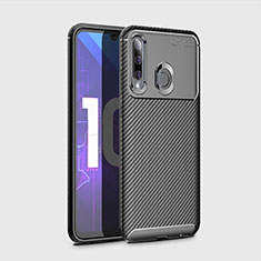 Silicone Candy Rubber TPU Twill Soft Case Cover for Huawei Honor 20i Black