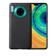 Silicone Candy Rubber TPU Twill Soft Case Cover for Huawei Mate 30 Black