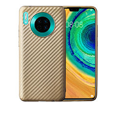 Silicone Candy Rubber TPU Twill Soft Case Cover for Huawei Mate 30 Pro 5G Gold