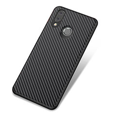 Silicone Candy Rubber TPU Twill Soft Case Cover for Huawei Nova 3 Black