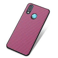 Silicone Candy Rubber TPU Twill Soft Case Cover for Huawei Nova 3 Purple