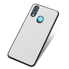 Silicone Candy Rubber TPU Twill Soft Case Cover for Huawei Nova 3 White