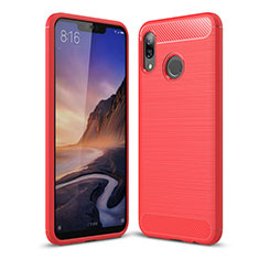 Silicone Candy Rubber TPU Twill Soft Case Cover for Huawei Nova 3i Red
