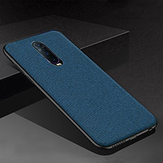 Silicone Candy Rubber TPU Twill Soft Case Cover for Oppo RX17 Pro Blue