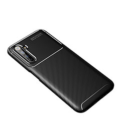Silicone Candy Rubber TPU Twill Soft Case Cover for Realme 6 Pro Black