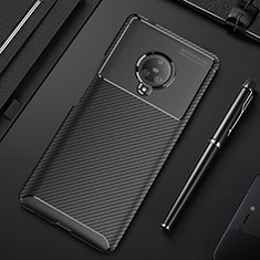 Silicone Candy Rubber TPU Twill Soft Case Cover for Vivo Nex 3 5G Black