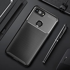 Silicone Candy Rubber TPU Twill Soft Case Cover for Xiaomi Mi 8 Lite Black