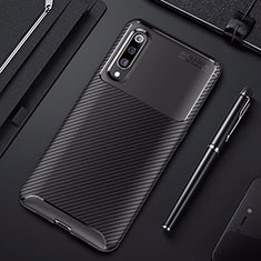 Silicone Candy Rubber TPU Twill Soft Case Cover for Xiaomi Mi 9 SE Black