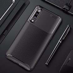 Silicone Candy Rubber TPU Twill Soft Case Cover for Xiaomi Mi A3 Lite Black