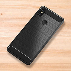 Silicone Candy Rubber TPU Twill Soft Case Cover for Xiaomi Mi Mix 3 Black