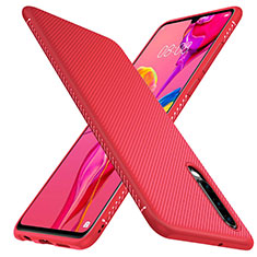 Silicone Candy Rubber TPU Twill Soft Case Cover G01 for Huawei P30 Red