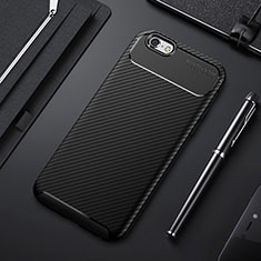 Silicone Candy Rubber TPU Twill Soft Case Cover S01 for Apple iPhone 6 Black