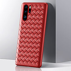Silicone Candy Rubber TPU Twill Soft Case Cover S01 for Huawei P30 Pro New Edition Red