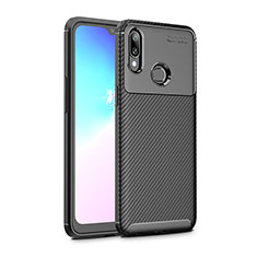 Silicone Candy Rubber TPU Twill Soft Case Cover S01 for Samsung Galaxy A10s Black