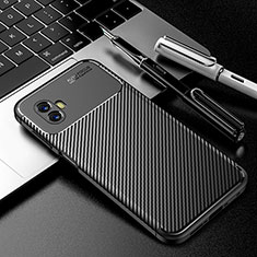 Silicone Candy Rubber TPU Twill Soft Case Cover S01 for Samsung Galaxy XCover 6 Pro 5G Black