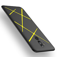Silicone Candy Rubber TPU Twill Soft Case Cover T04 for Huawei Mate 20 Lite Yellow