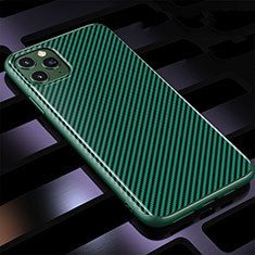 Silicone Candy Rubber TPU Twill Soft Case Cover Y01 for Apple iPhone 11 Pro Green
