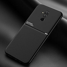 Silicone Candy Rubber TPU Twill Soft Case Cover Y01 for Huawei Mate 20 Lite Black