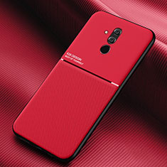 Silicone Candy Rubber TPU Twill Soft Case Cover Y01 for Huawei Mate 20 Lite Red