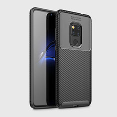Silicone Candy Rubber TPU Twill Soft Case Cover Y02 for Huawei Mate 20 X 5G Black