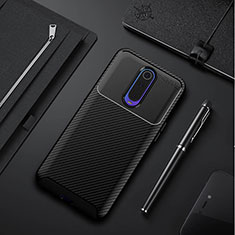 Silicone Candy Rubber TPU Twill Soft Case Cover Y02 for Oppo RX17 Pro Black