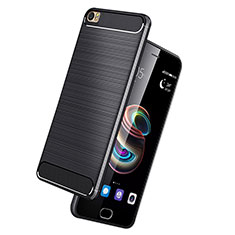 Silicone Candy Rubber TPU Twill Soft Case for Huawei P8 Max Black