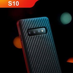 Silicone Candy Rubber TPU Twill Soft Case for Samsung Galaxy S10 Black