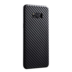 Silicone Candy Rubber TPU Twill Soft Case Z01 for Samsung Galaxy S8 Plus Black