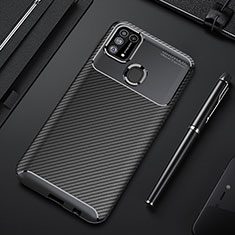 Silicone Candy Rubber TPU Twill Soft T01 Case Cover for Samsung Galaxy M21s Black