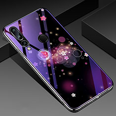 Silicone Frame Butterfly Mirror Case Cover K01 for Huawei Honor 20 Lite Purple