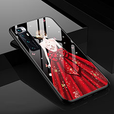 Silicone Frame Dress Party Girl Mirror Case Cover for Xiaomi Mi 10 Ultra Black