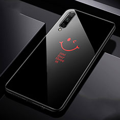 Silicone Frame Fashionable Pattern Mirror Case Cover for Huawei Honor 9X Pro Black