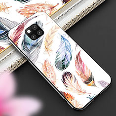 Silicone Frame Fashionable Pattern Mirror Case Cover for Huawei Mate 20 Pro Colorful