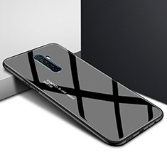 Silicone Frame Fashionable Pattern Mirror Case Cover for Realme X2 Pro Black