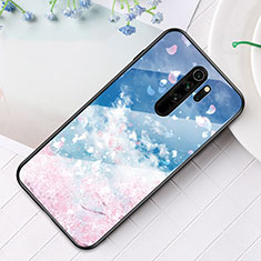 Silicone Frame Fashionable Pattern Mirror Case Cover for Xiaomi Redmi Note 8 Pro Mixed