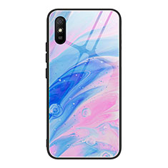 Silicone Frame Fashionable Pattern Mirror Case Cover JM1 for Xiaomi Redmi 9AT Colorful