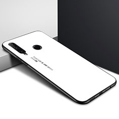 Silicone Frame Fashionable Pattern Mirror Case Cover K01 for Huawei P Smart+ Plus (2019) White