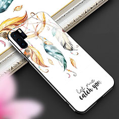 Silicone Frame Fashionable Pattern Mirror Case Cover K01 for Huawei P30 Pro New Edition Mixed