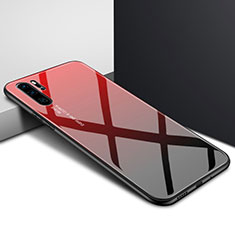 Silicone Frame Fashionable Pattern Mirror Case Cover K02 for Huawei P30 Pro New Edition Red