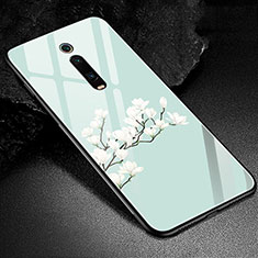 Silicone Frame Fashionable Pattern Mirror Case Cover K02 for Xiaomi Mi 9T Green